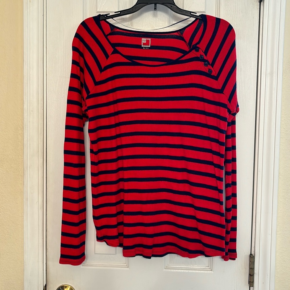 JCPENNEY Long Sleeve Stripe Shirt
